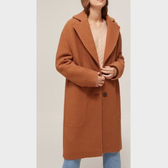 See By Chloé Wool Camel Cacoon Coat - Picture 2 of 5